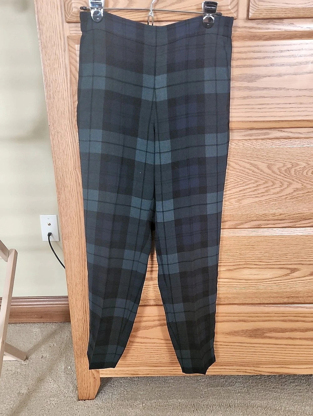J.Crew Factory Jamie Pant Plaid Pants Green & Blue Size 6